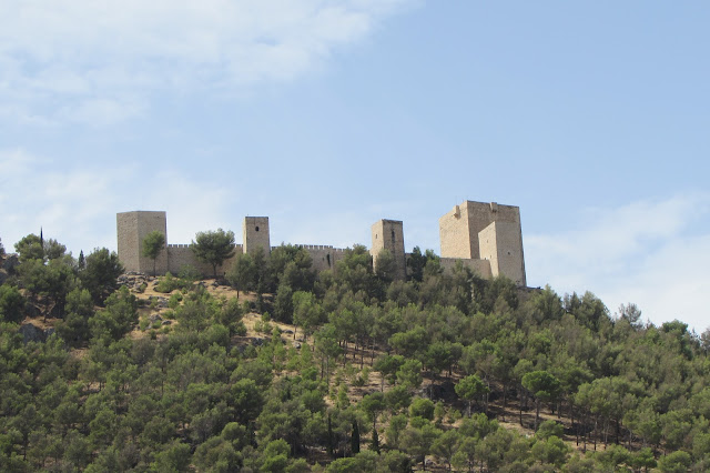 Castilo de Santa Catalina, Jaén, visto a partir dos Baños Árabes
