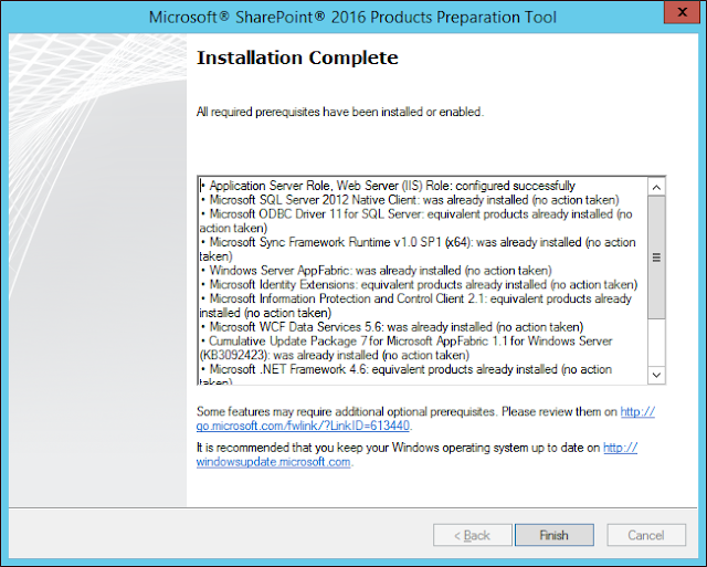 sharepoint 2016 install standalone