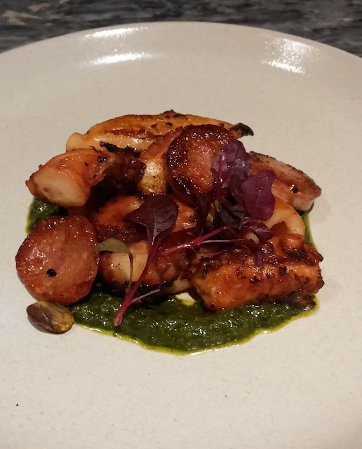 Southgate Welcome Winter Feast, PS Bar Kitchen, chargrilled octopus