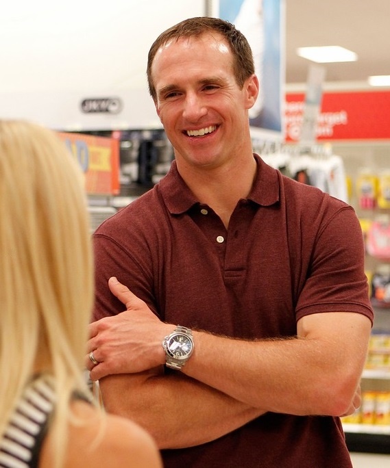 Drew Brees Visits at a Target Store in Metairie, Louisiana