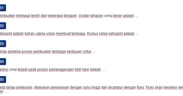 Contoh Soal Pembuatan Tembaga, Kegunaan Unsur dan Senyawanya - Materi