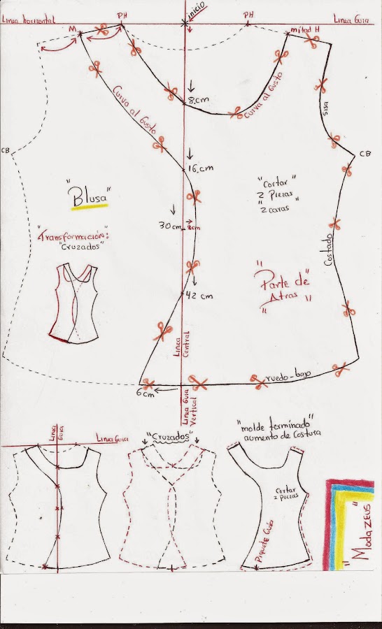 patrones de blusas para niñas cruzadas telas licra viscosa