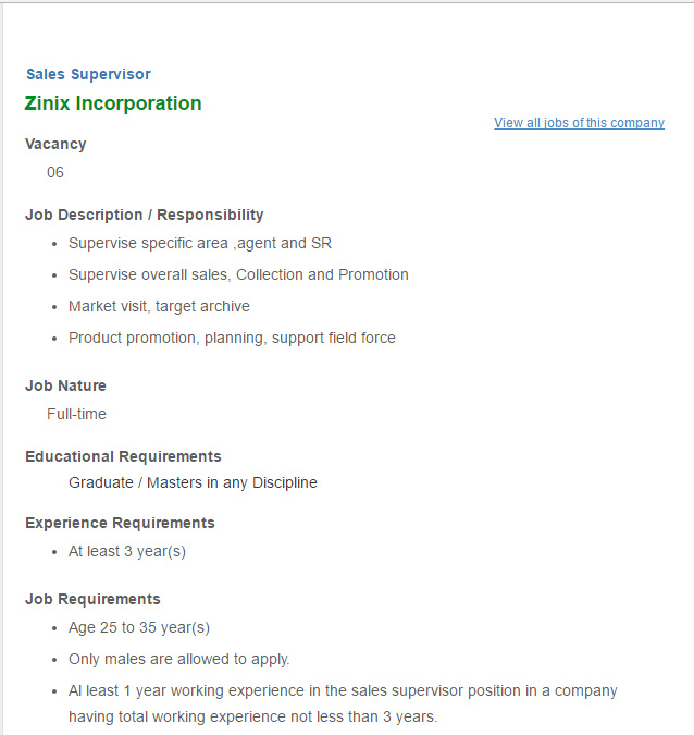 sales supervisor job description barca fontanacountryinn com sales supervisor job description