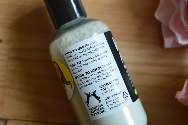 lush vanilla puff dusting powder review