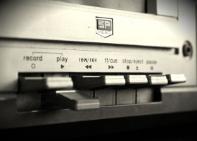 A voice recording machine. A voice recording machine.