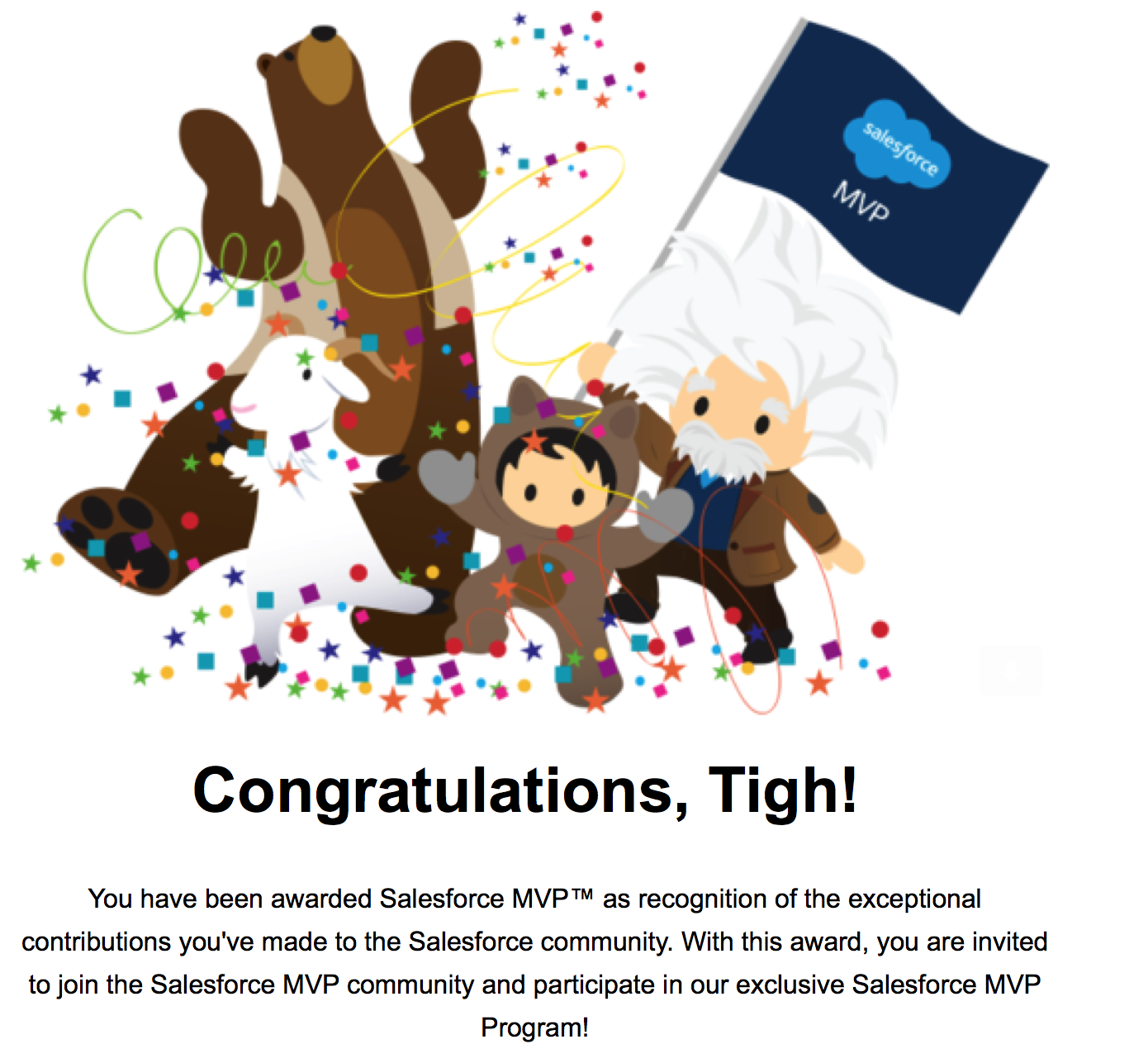 Tigh Loughhead is a Salesforce MVP for contributions to the Pardot and SFDC Trailblazer Community