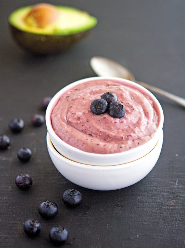 Blueberry Avocado and Chia Breakfast Pudding