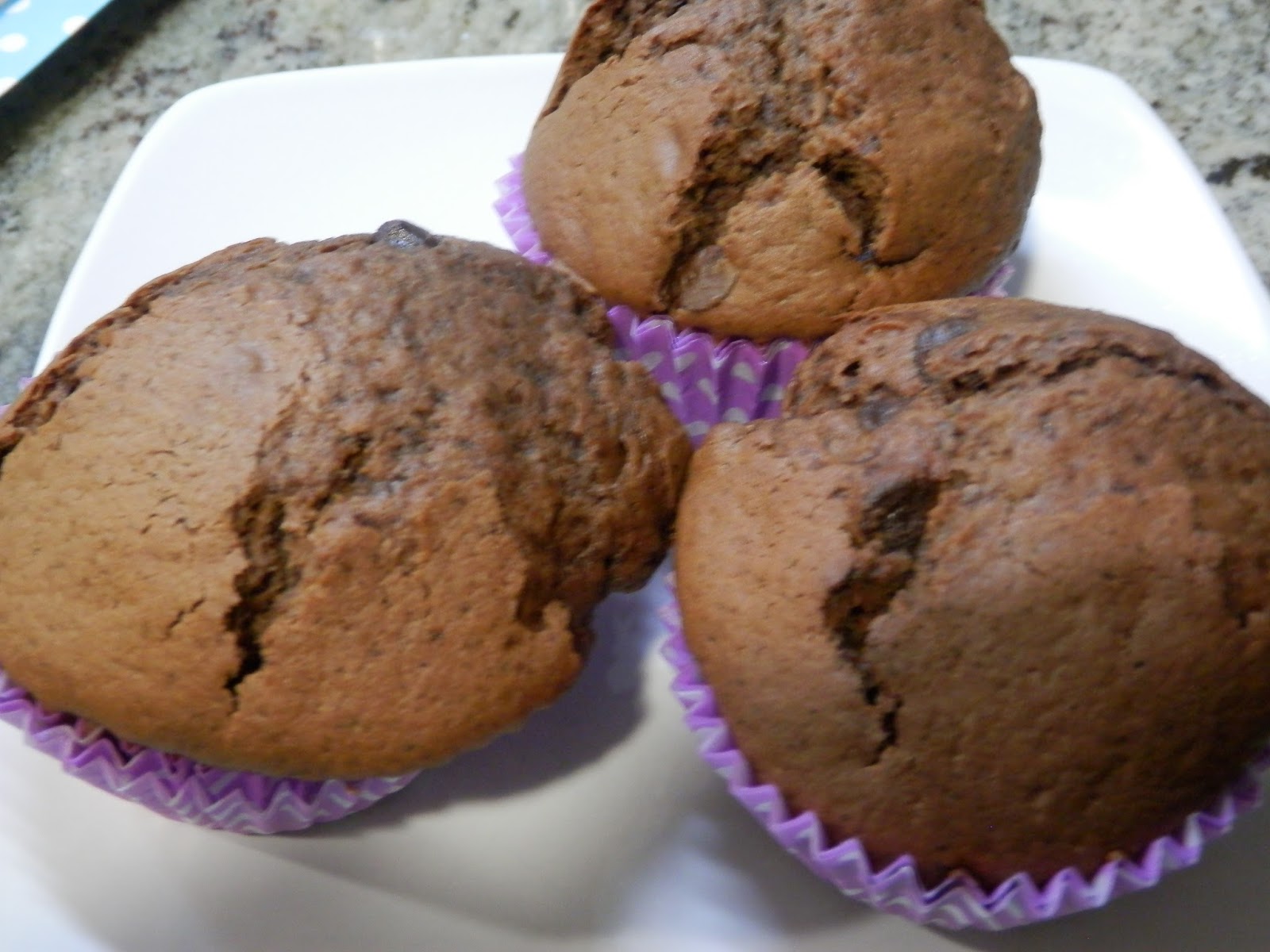 Muffins de chocolate sin lactosa