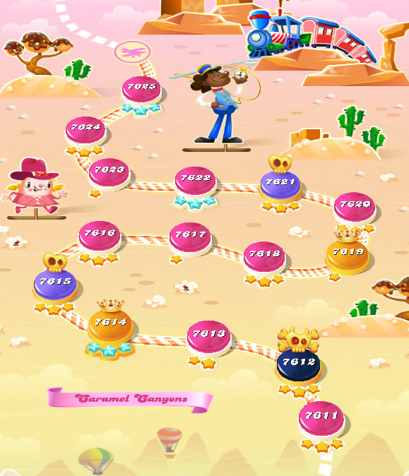 Candy Crush Saga level 7611-7625 Candy Crush Saga level 7611-7625