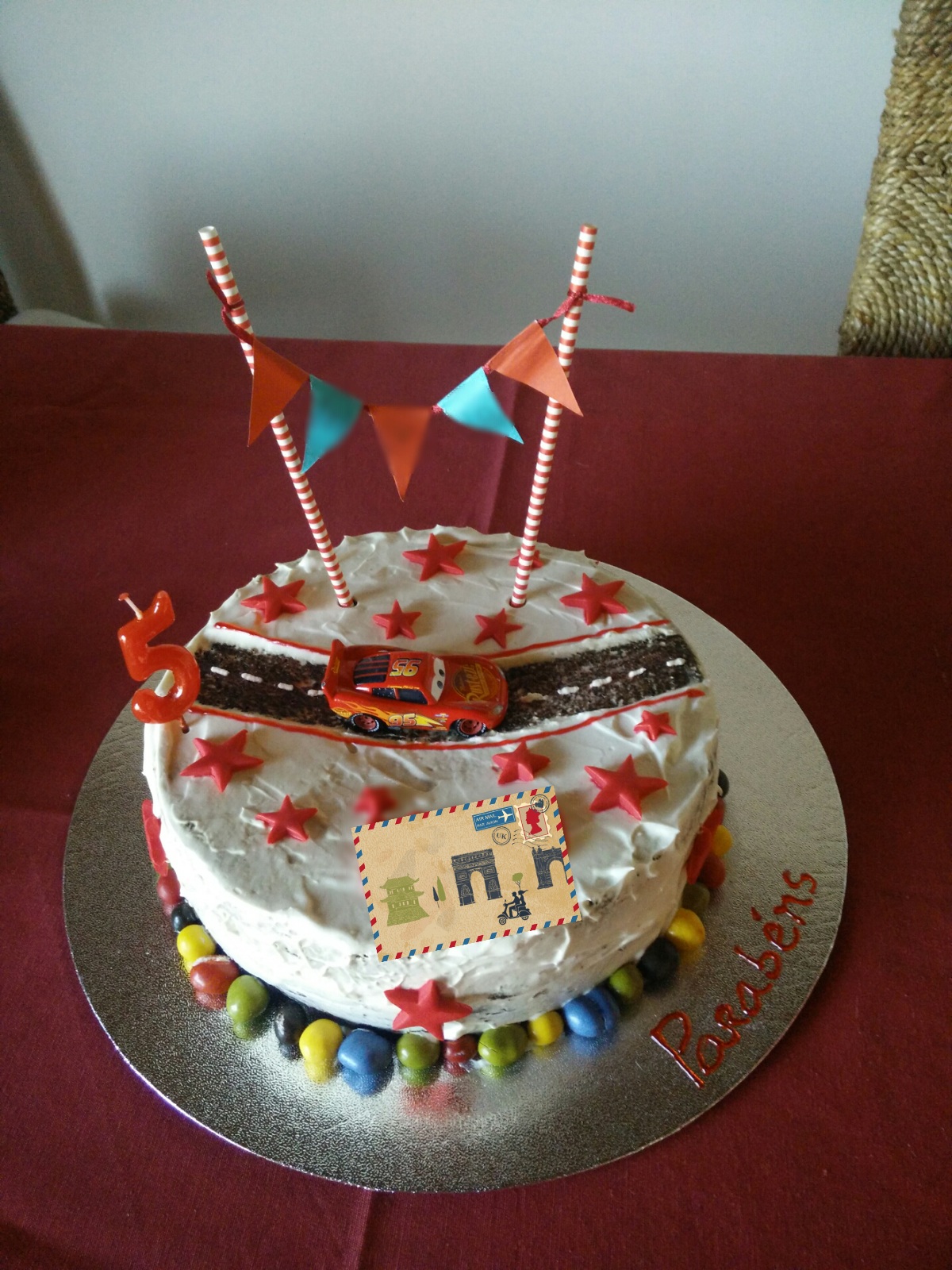 Topo de bolo , festa aniversário ”carros” Guarda • OLX Portugal