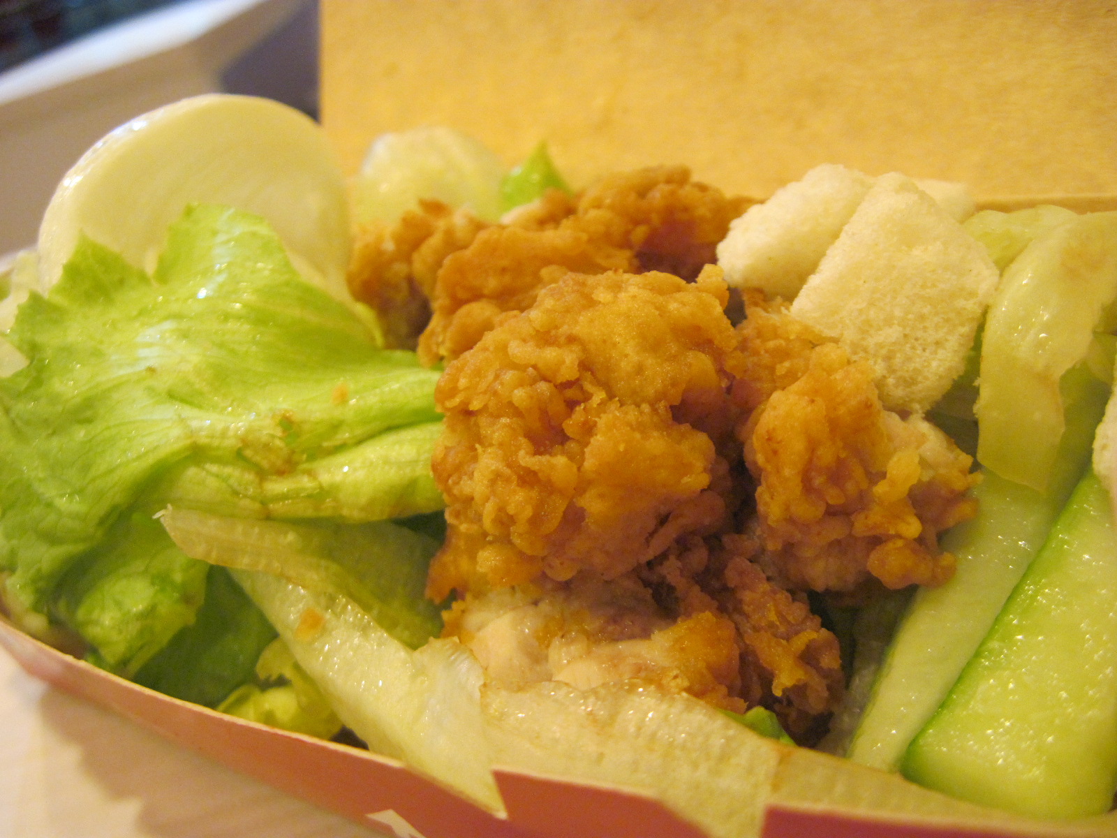 Davao Food One Plate At a Time KFC Chicken Salad with Asian Dressing