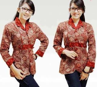 Model baju batik kerja terbaru Model baju batik kerja terbaru
