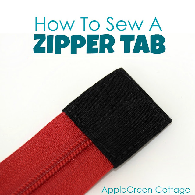 How To Sew A Zipper Tab AppleGreen Cottage