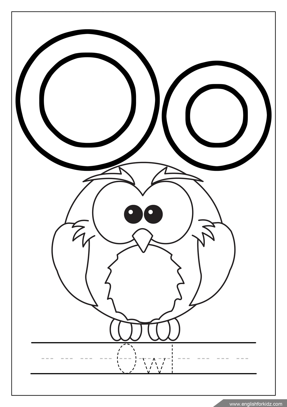 Alphabet O Coloring Pages - Coloring Pages