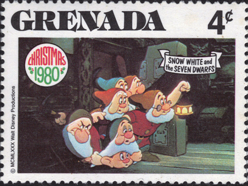 Filmic Light - Snow White Archive: 1980 Grenada Xmas Stamps