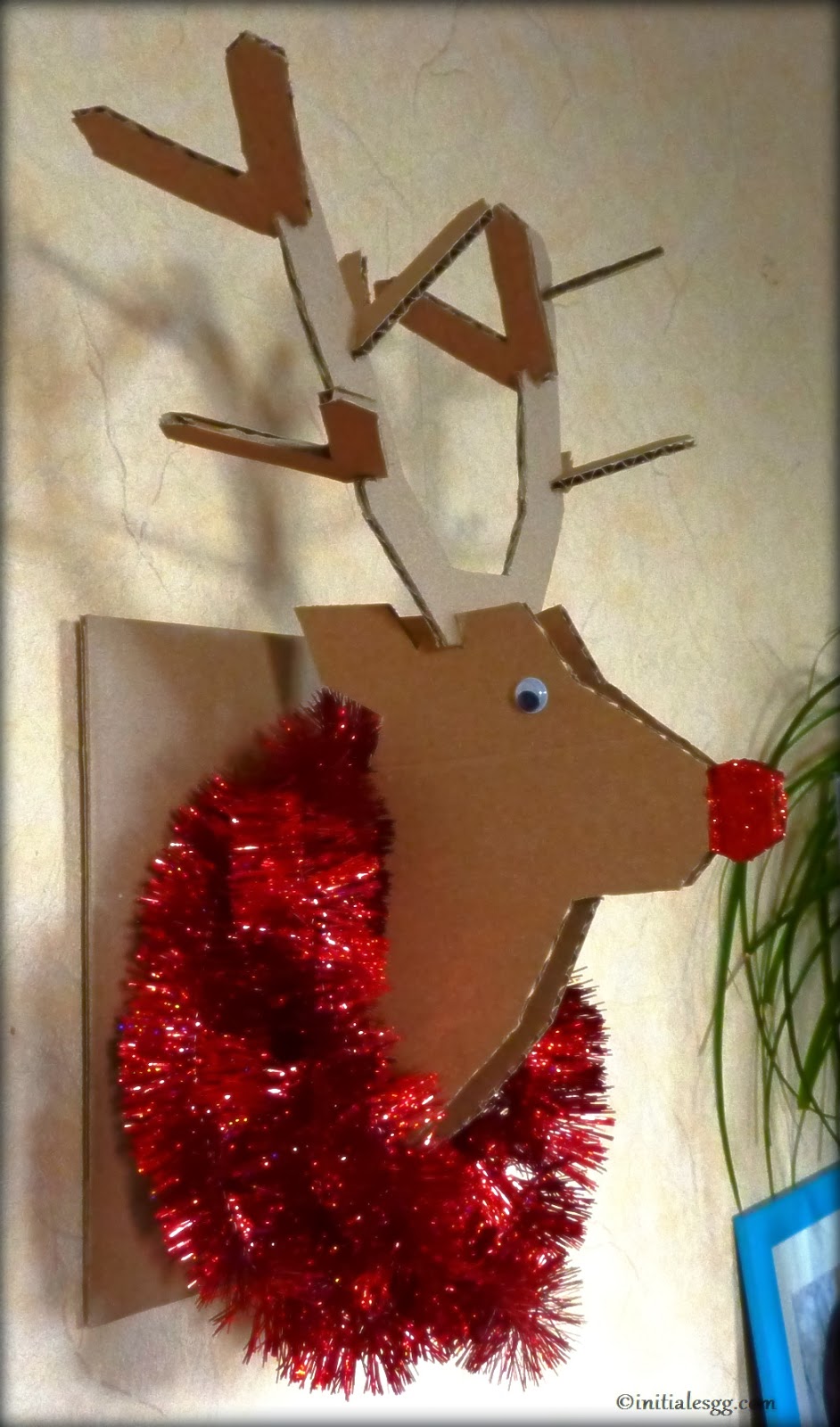 DIY : un trophée de renne en carton! - Initiales GG 