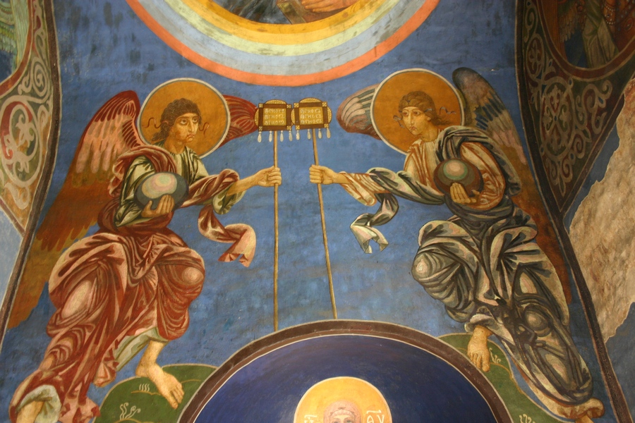 фрески врубеля в кирилловской церкви. фрески врубеля. кирилловская церковь в киеве роспись врубеля. фрески врубеля. врубель роспись кирилловской церкви.