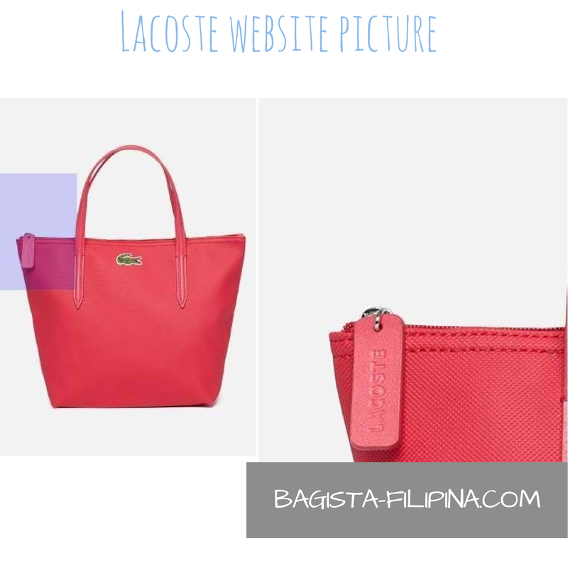 authentic lacoste bag vs fake
