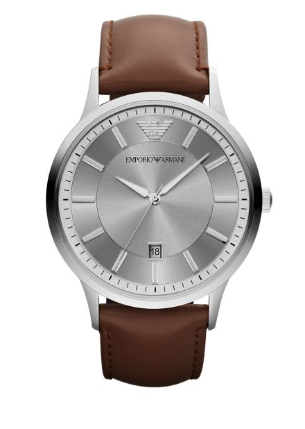 Emporio Armani Polished Stainless Steel Watch