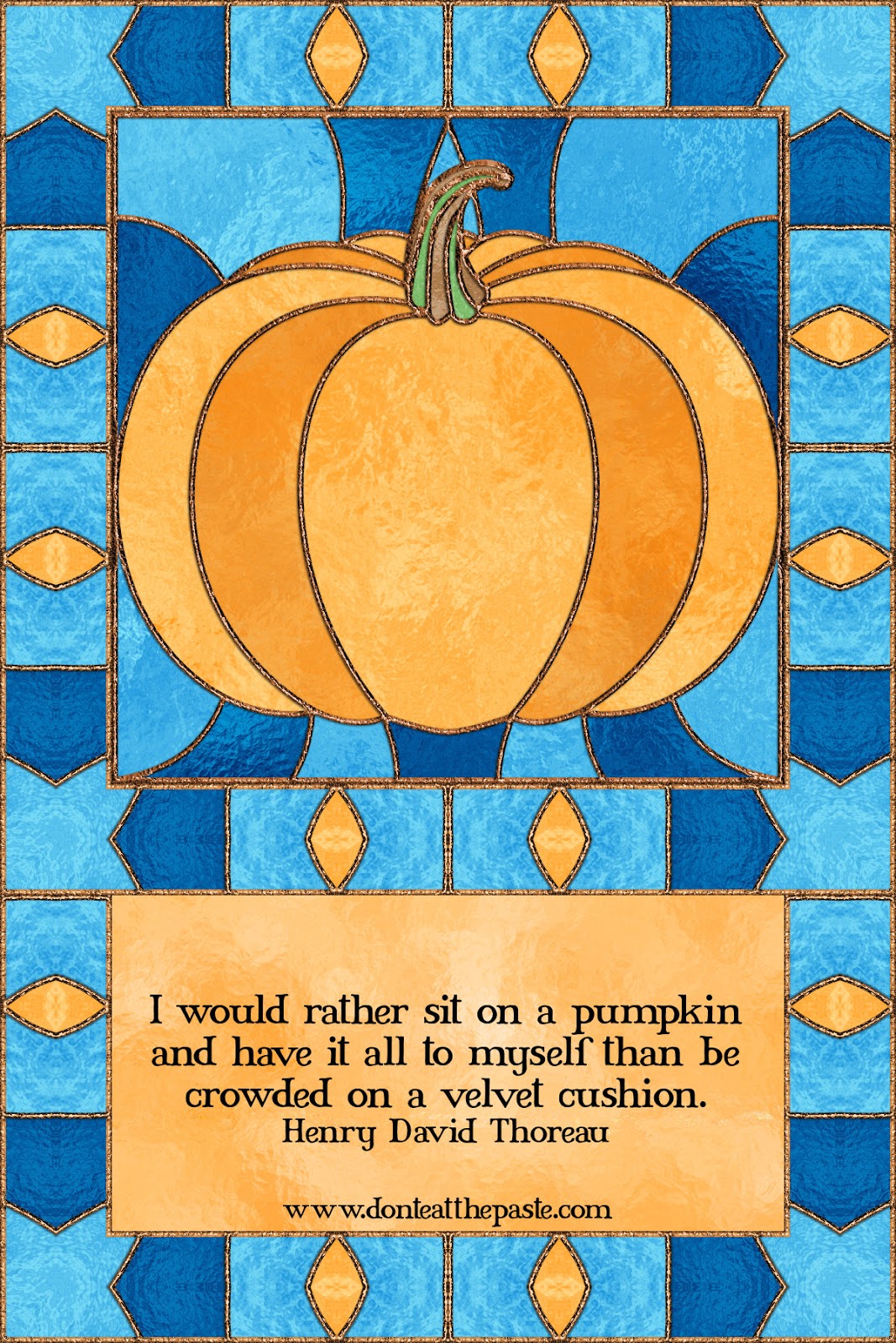 Don't Eat the Paste: Stained glass effect pumpkin gift box