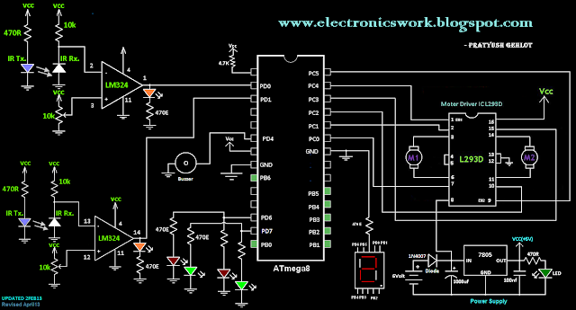 Automatic Gate: Automatic Gate Control System Circuit Diagram