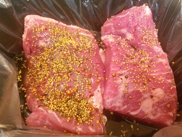 This is a cooked sliced brisket called corned beef made for a St Patrick's Day Dinner celebration
