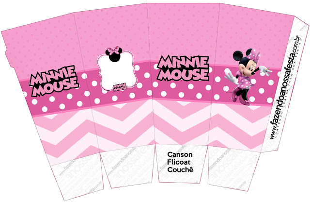 Coqueta Minnie en Rosa: Cajas para Imprimir Gratis. Coqueta Minnie en Rosa: Cajas para Imprimir Gratis.