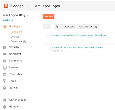 Cara Membuat Blog Lewat Hp Android Untuk Pemula Lengkap Jutsu Coding