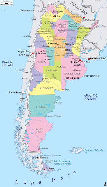 Mapa Argentina Político
