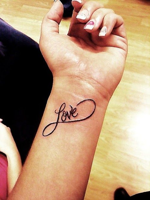 55 Lovely Infinity Tattoo Designs For The Endless Loves Love Wrist Infinity Tattoo For Girls