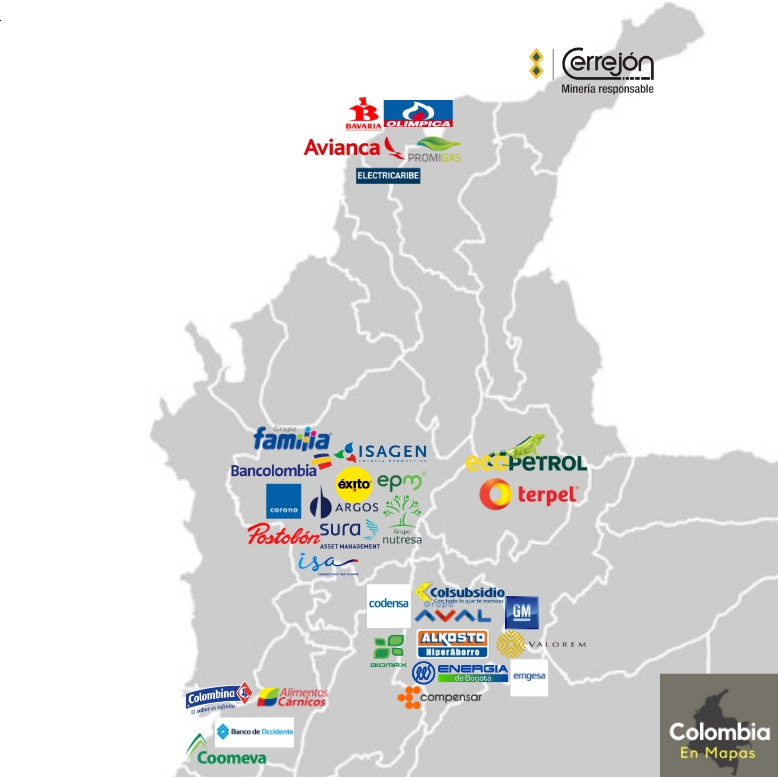 Mapas Economicos Claves De Colombia Actualizado 2019 Actividades Economicas