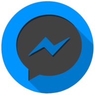 messenger colorful button
