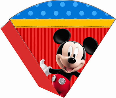 Mickey en Azul y Rojo: Kit para Fiestas para Imprimir Gratis. Mickey en Azul y Rojo: Kit para Fiestas para Imprimir Gratis.