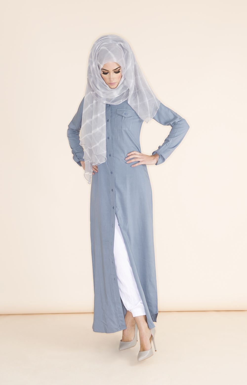 10 Contoh  Model Baju  Muslim Terbaru 2021 Model HIjab 