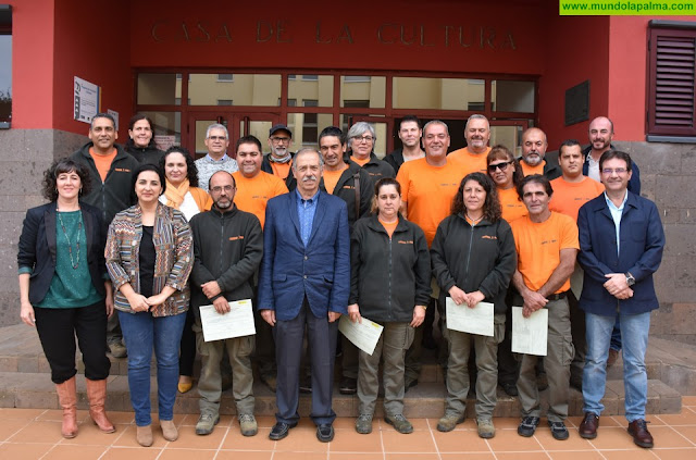 15 personas desempleadas se forman en jardinería,  compost y mantenimiento selvícola en Puntallana