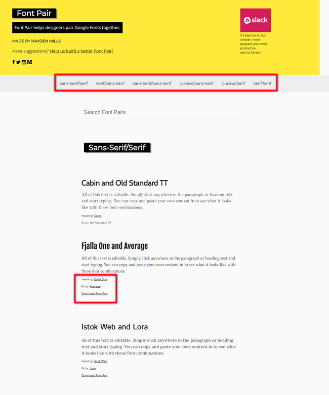 fontpair fontpair
