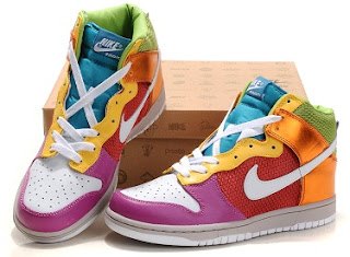 Rainbow Nike Dunk High Tops Multicolored Sneakers For Adult | Rainbow ...