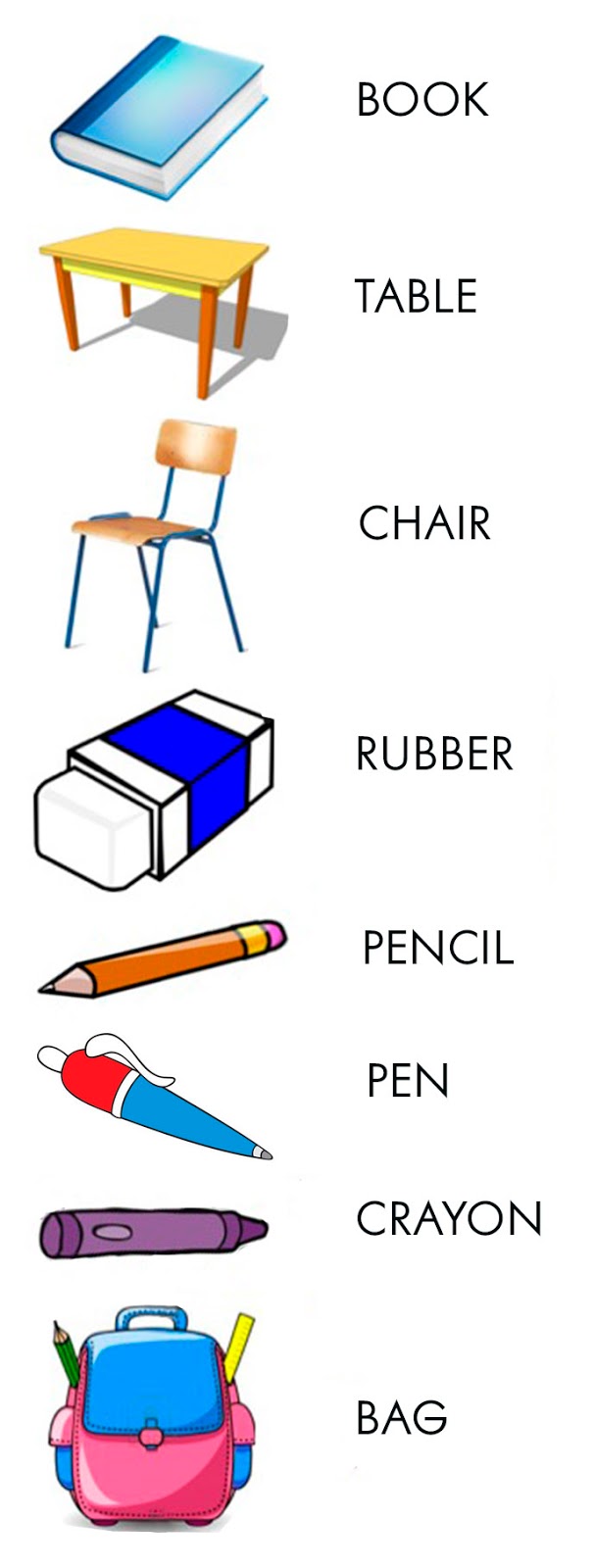 2nd FORM SCHOOL OBJECTS