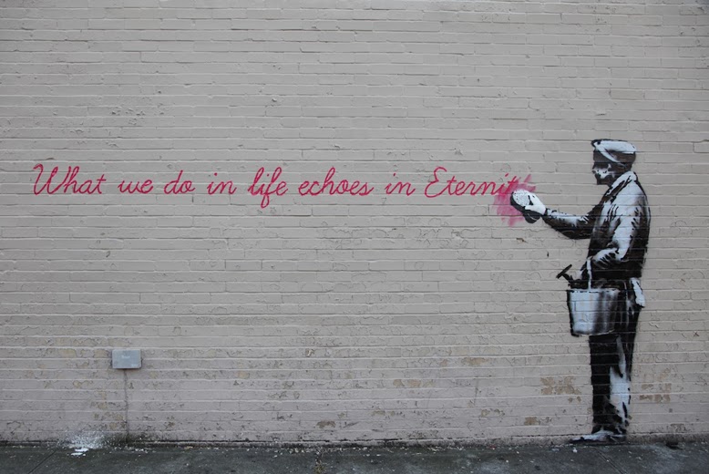©Banksy. Better Out Than In. (#banksyny). An artist residency on the streets of New York. Street Art