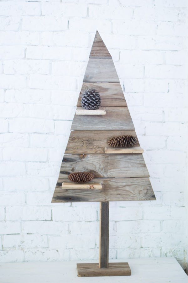 Árbol de navidad madera recuperada diy