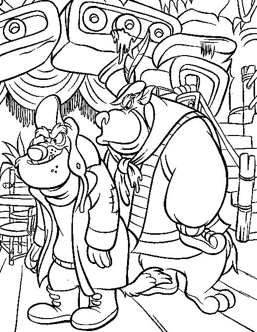 tailspins coloring pages - photo #6