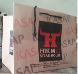 kasap ve et dükkanları için kağıt poşet kasaplar için kağıt çanta