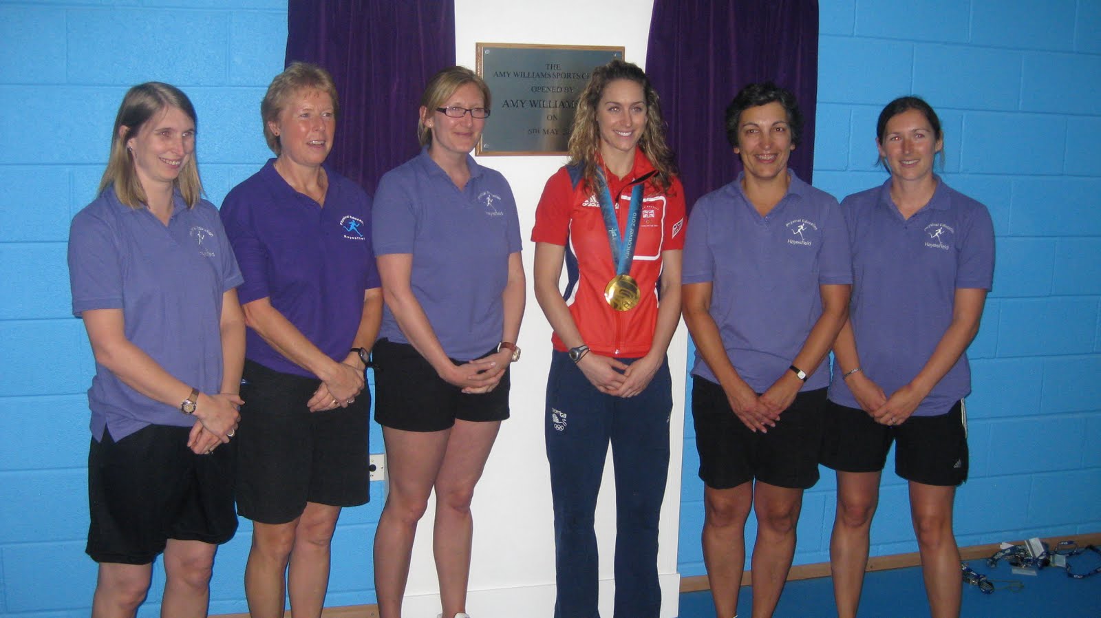 Amy Williams British Skeleton Athlete Hayesfield School New Sports Centre