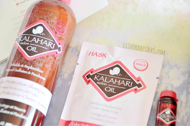 HASK Kalahari Melon Oil Hair Care Review If you're looking for high-quality, effective, yet affordable hair care products, HASK's got you covered with their all-natural, USA-made products. Today I'm reviewing my third hair care collection from them: their Kalahari melon oil hair care line, which includes a shampoo, conditioner, deep conditioner, and shine oil.