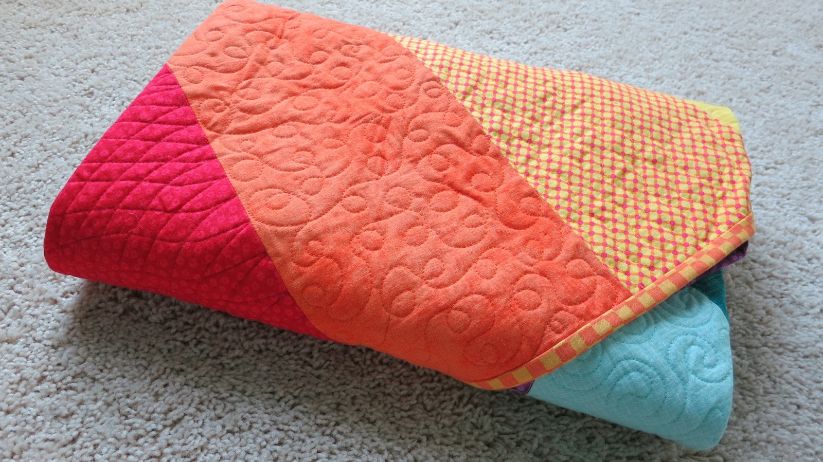 Flourishing Palms Quilt Folding