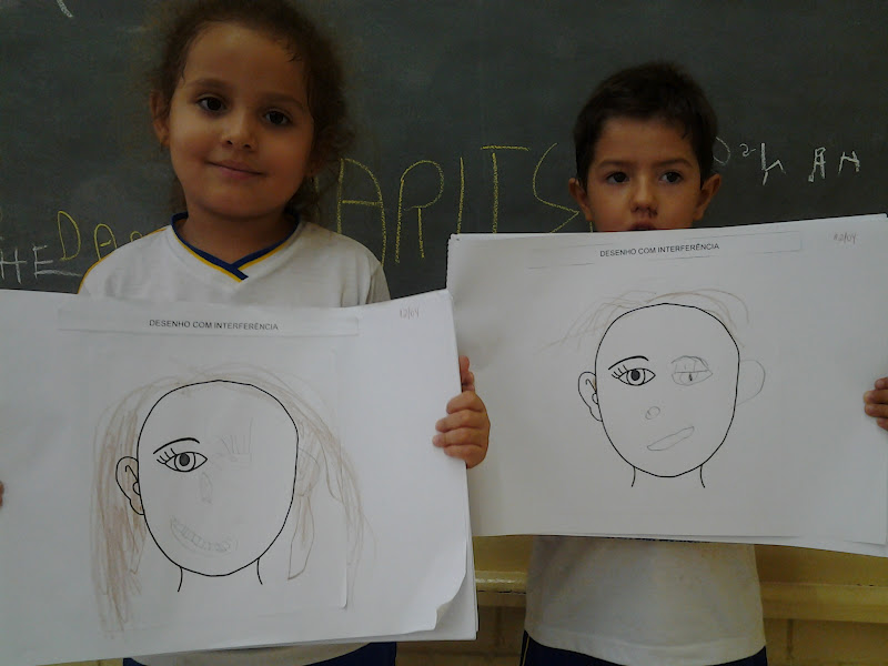 Escola Adalmir: lugar de criança feliz!: Retrato e auto-retrato