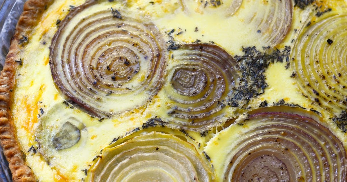 i heart baking! savory roasted onion tart (quiche)