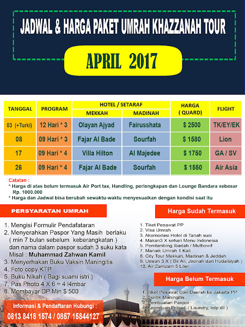 paket umroh April 2017