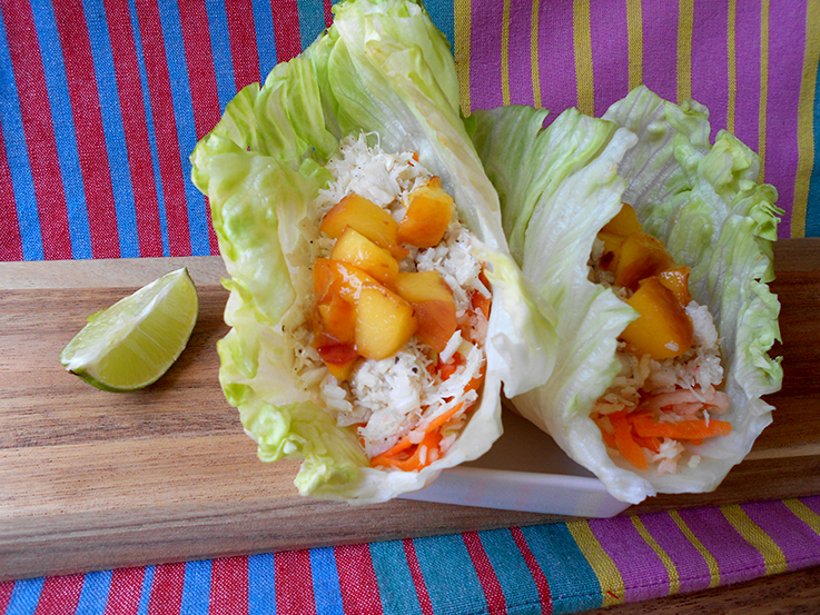 Summer Fish Tacos with Grilled Peaches Summer Fish Tacos with Grilled Peaches
