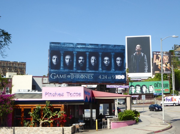 Game of Thrones season 6 billboard Sunset Strip Game of Thrones season 6 billboard